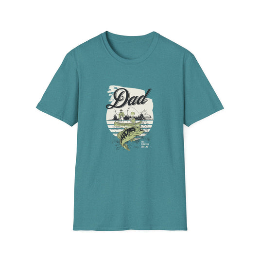 Dad Fishing Unisex Softstyle Cotton T-Shirt