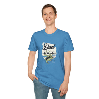 Dad Fishing Unisex Softstyle Cotton T-Shirt