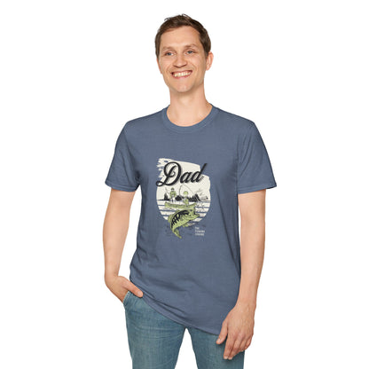 Dad Fishing Unisex Softstyle Cotton T-Shirt