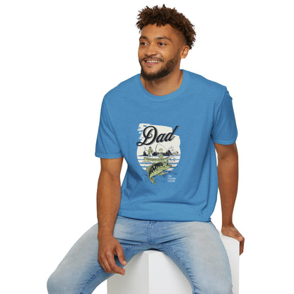 Dad Fishing Unisex Softstyle Cotton T-Shirt