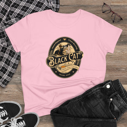 Black Cat Candles Ladies Softstyle T-Shirt