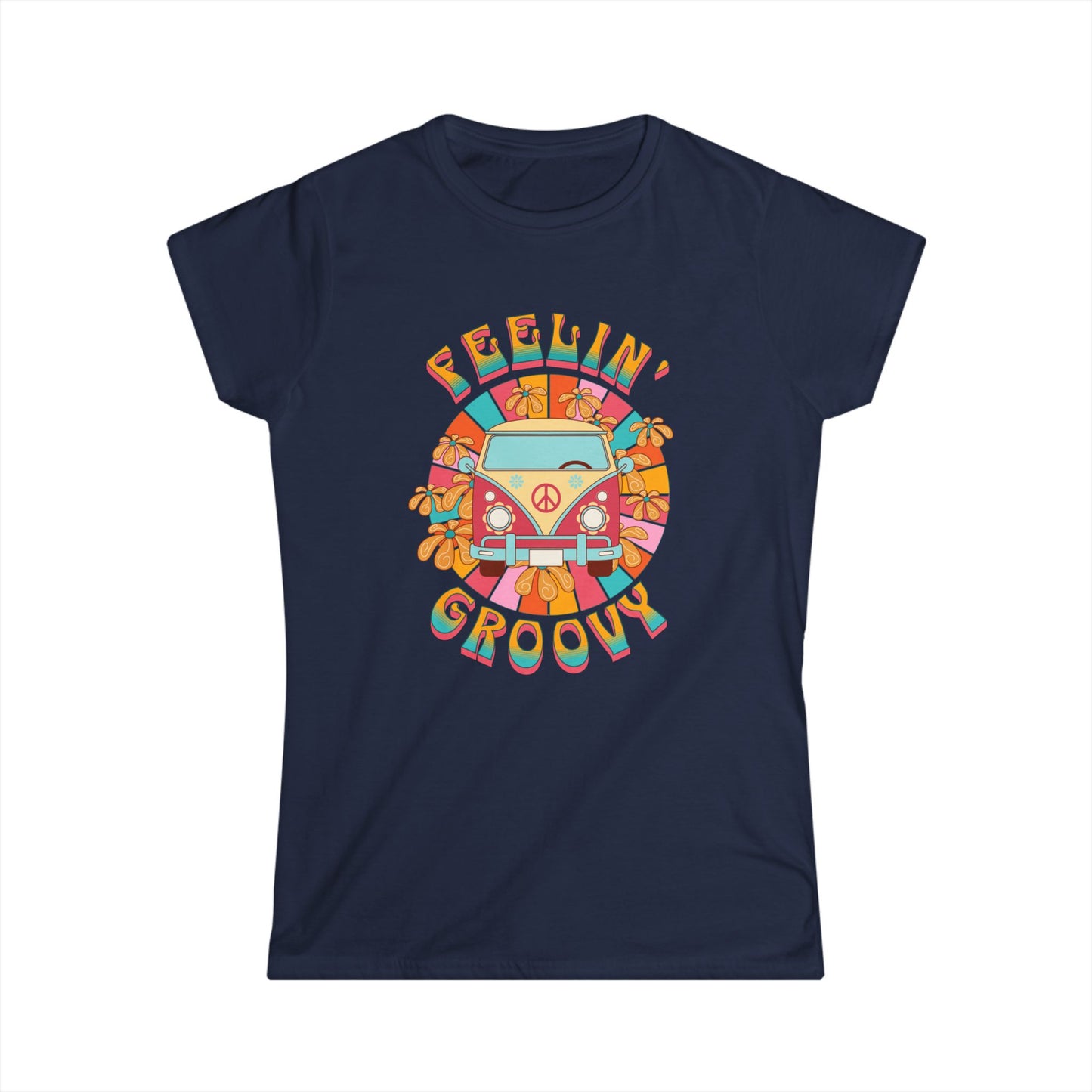 Feelin' Groovy Ladies Softstyle Cotton T-Shirt