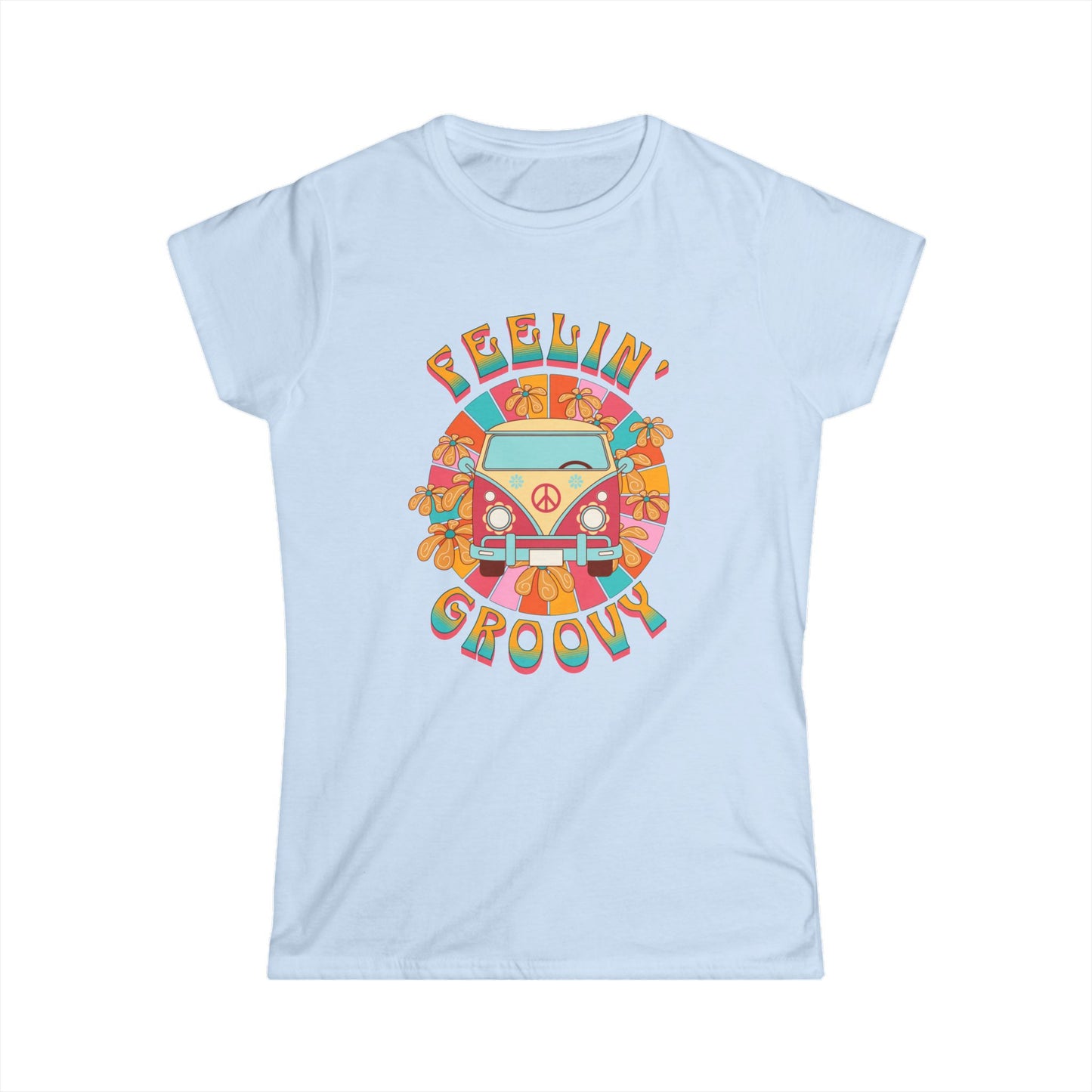 Feelin' Groovy Ladies Softstyle Cotton T-Shirt