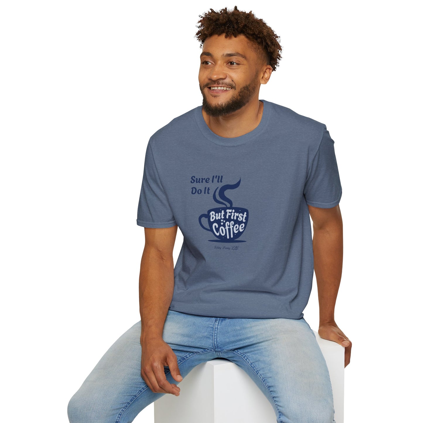 First Coffee  Unisex Cotton T-Shirt