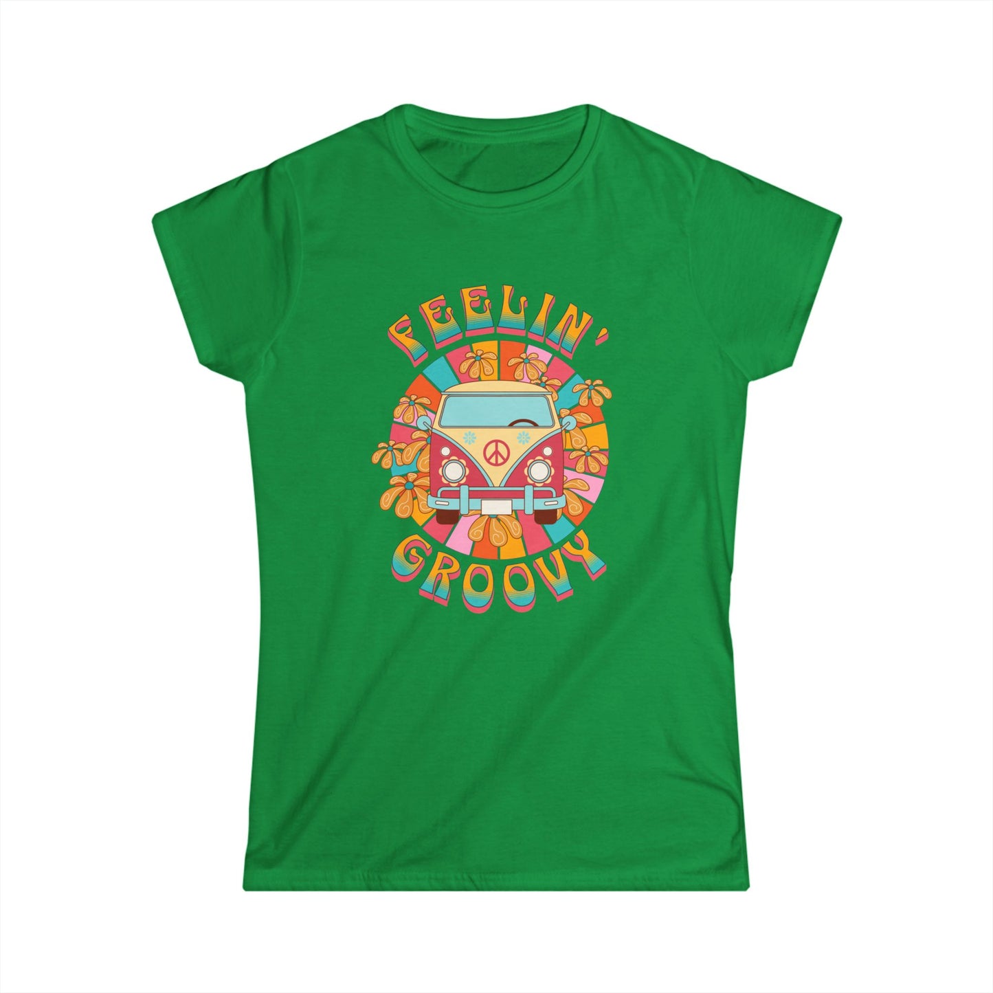 Feelin' Groovy Ladies Softstyle Cotton T-Shirt