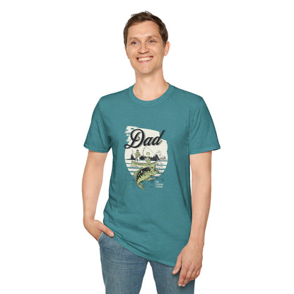 Dad Fishing Unisex Softstyle Cotton T-Shirt