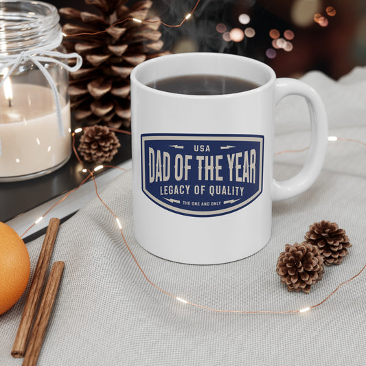 Dad of the Year Ceramic Mug, (11oz, 15oz)