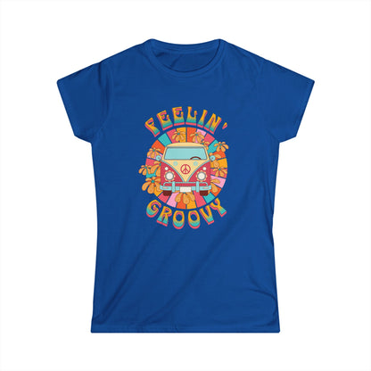 Feelin' Groovy Ladies Softstyle Cotton T-Shirt