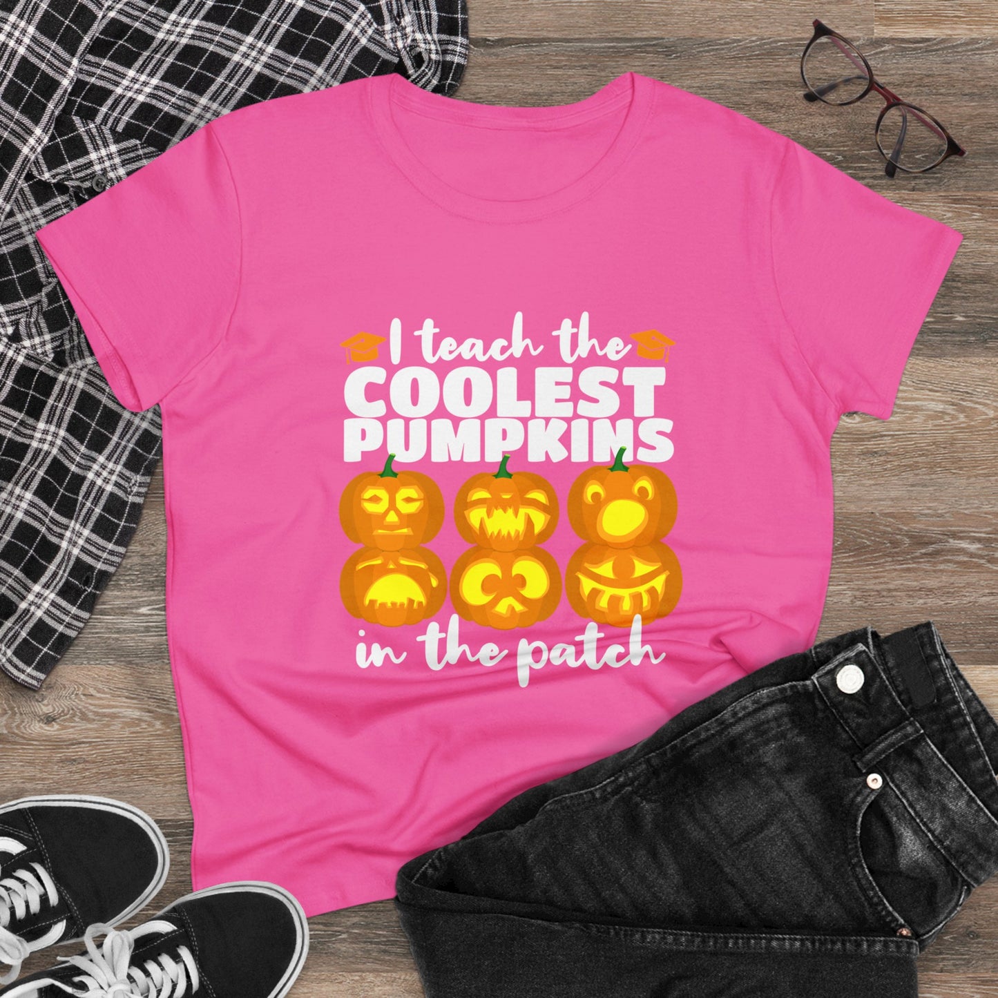 Teach Coolest Pumpkins Ladies Softstyle T-Shirt