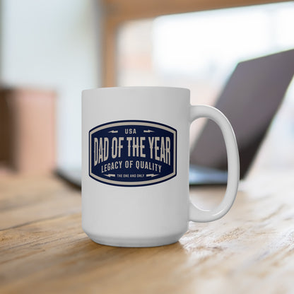 Dad of the Year Ceramic Mug, (11oz, 15oz)