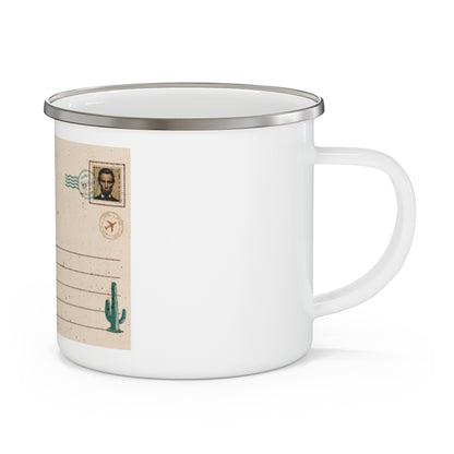 Hello From Arizona Enamel Camping Mug