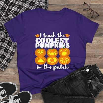 Teach Coolest Pumpkins Ladies Softstyle T-Shirt