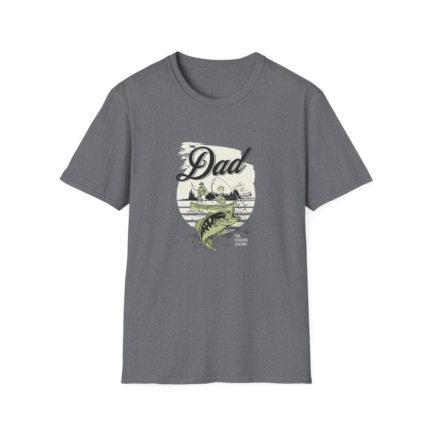 Dad Fishing Unisex Softstyle Cotton T-Shirt