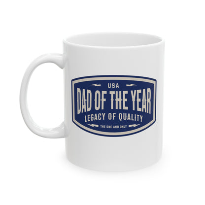 Dad of the Year Ceramic Mug, (11oz, 15oz)