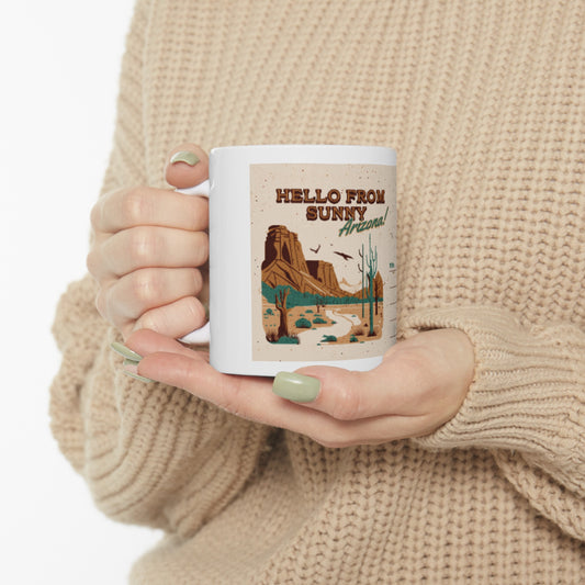 Hello From Arizona Ceramic Mug